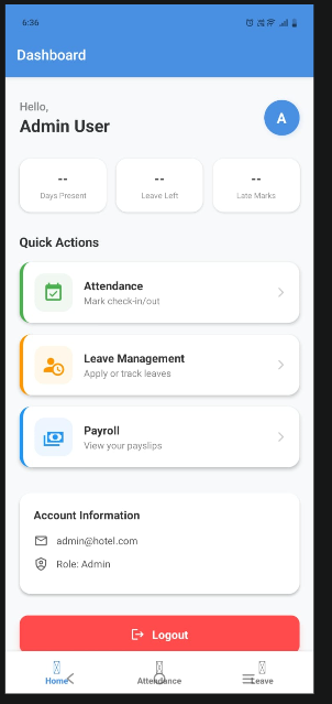 Mobile Dashboard